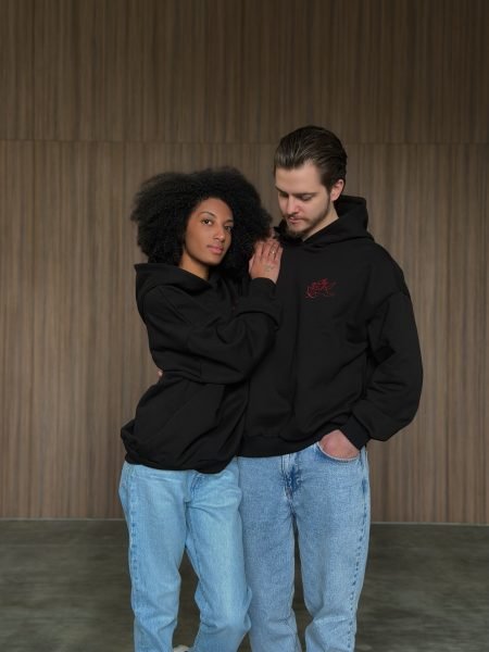 Hanorac unisex din bumbac premium, cu broderie