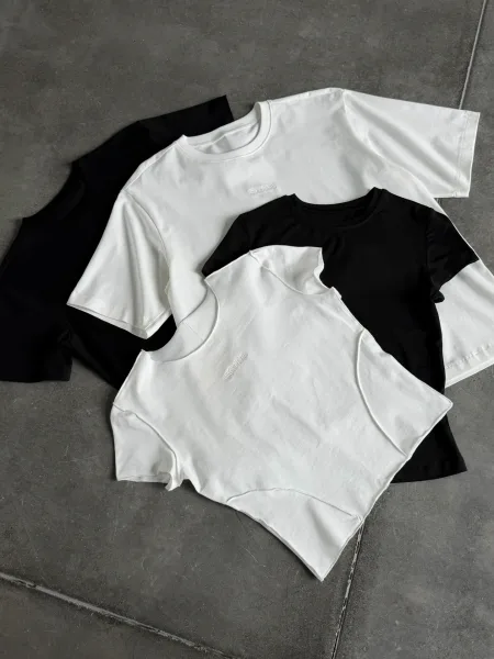 Set de 4 tricouri din bumbac